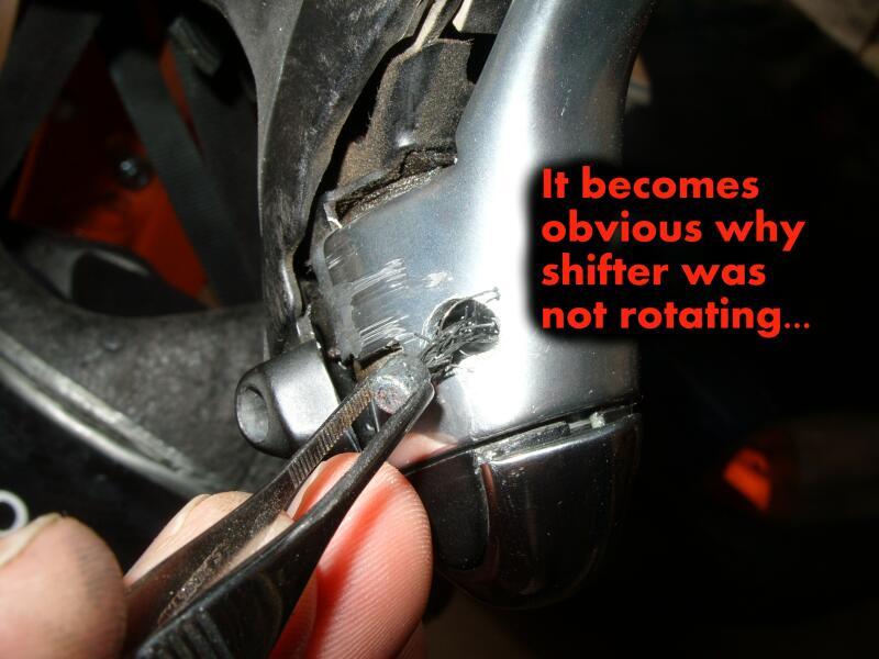 Curtis Corlew in Bicycle Land: Shimano Ultegra shifter cable frayed ... Curtis Corlew in Bicycle Land: Shimano Ultegra shifter cable frayed ...